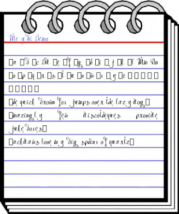Meybi Demo Font