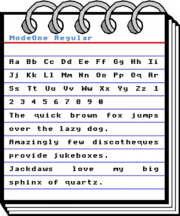 ModeOne Regular Font