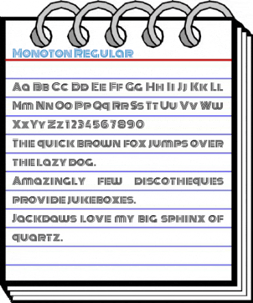 Monoton Regular Font