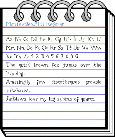 MontevideoJTG Regular Font