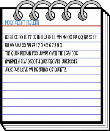 MOQA FLOAT Regular Font