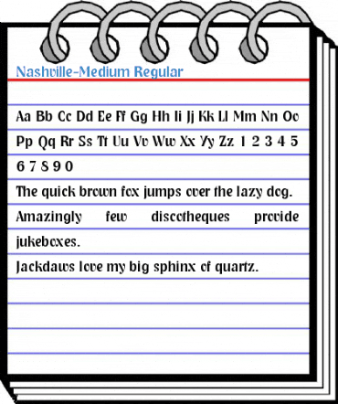 Nashville-Medium Regular Font