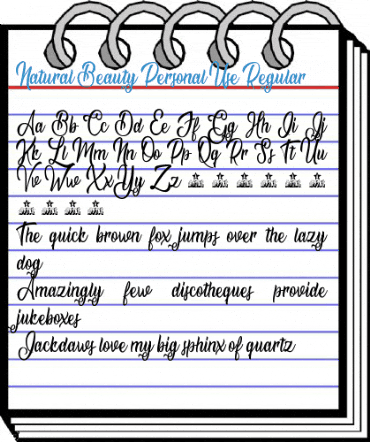 Natural Beauty Personal Use Regular Font
