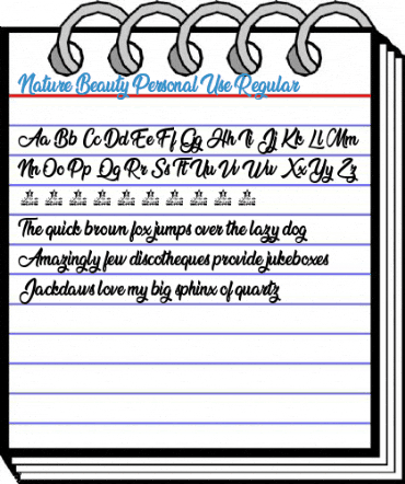 Nature Beauty Personal Use Regular Font