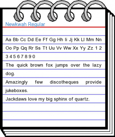 Newkwah Regular Font