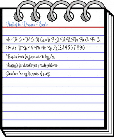 Night of the Dragons Regular Font