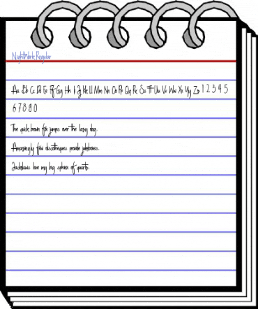 NightWork Regular Font