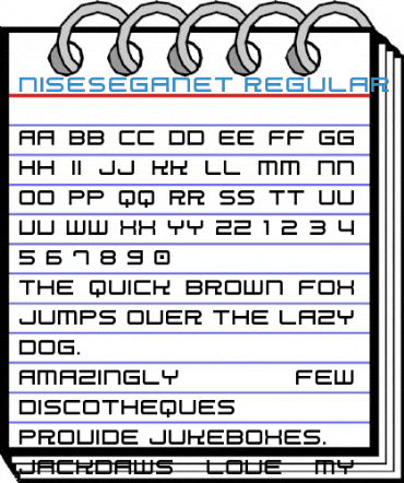 NiseSegaNet Regular Font