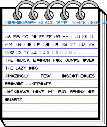 Normograph Black & White Regular Font