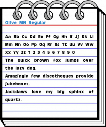 Olive MN Regular Font
