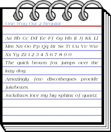 One Way Out 2 Regular Font