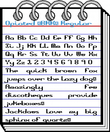 Opiated (BRK) Regular Font