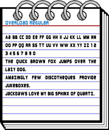 Overload Regular Font