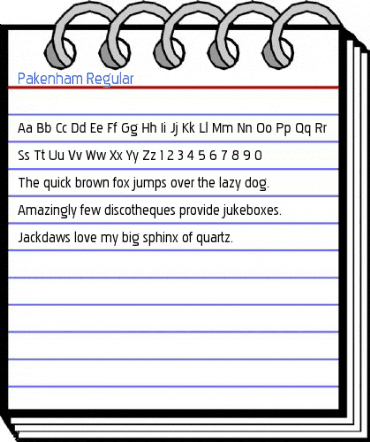 Pakenham Regular Font