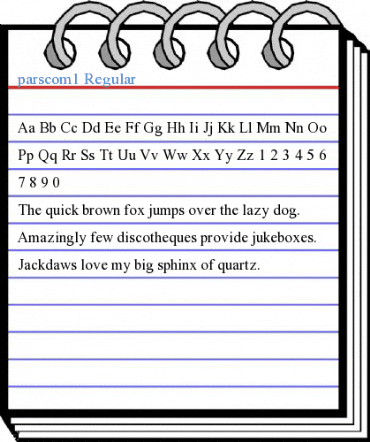parscom1 Regular Font