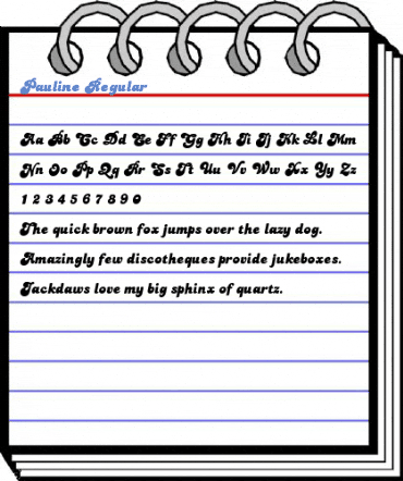 Pauline Regular Font