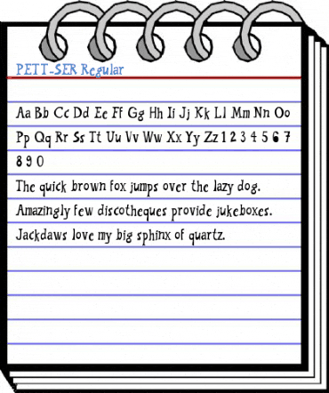 PETT_SER Regular Font