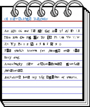 CK Newsclips Regular Font