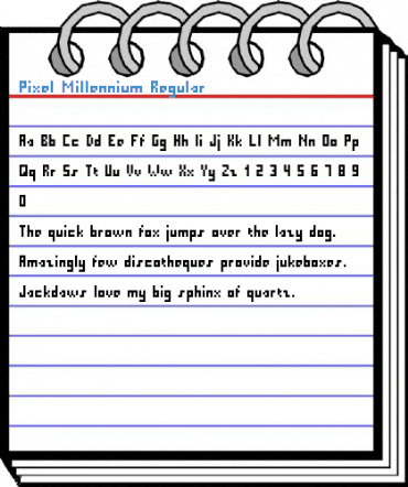 Pixel Millennium Regular Font