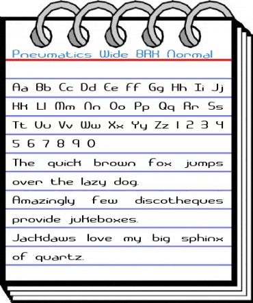 Pneumatics Wide BRK Normal Font