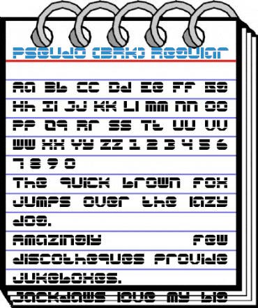Pseudo (BRK) Regular Font