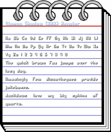 Qlumpy Shadow (BRK) Regular Font