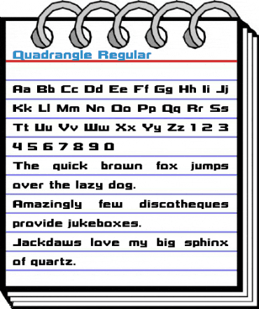 Quadrangle Regular Font