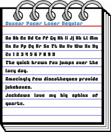 Quasar Pacer Laser Regular Font