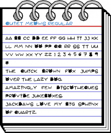 Quiet Meows Regular Font