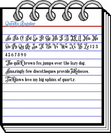 Quiska Regular Font