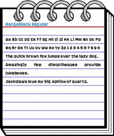 RangeBlack Regular Font
