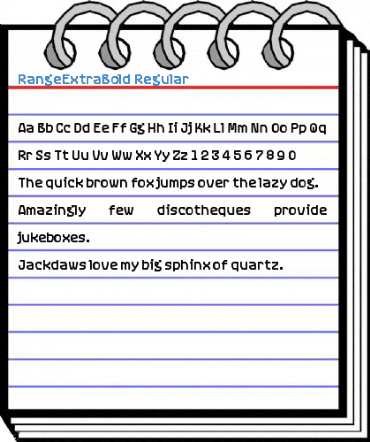 RangeExtraBold Regular Font