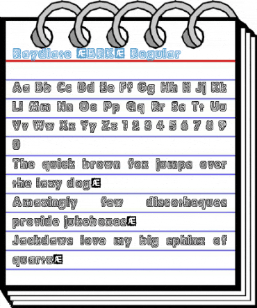 Raydiate (BRK) Regular Font