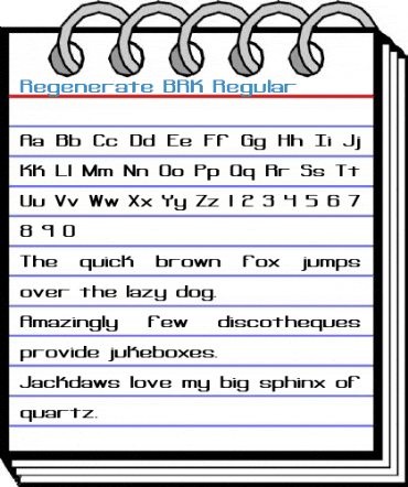 Regenerate BRK Regular Font
