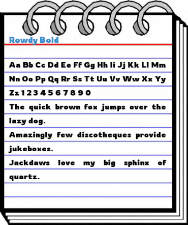Rowdy Bold Font