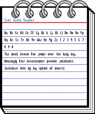 Sans Width Regular Font