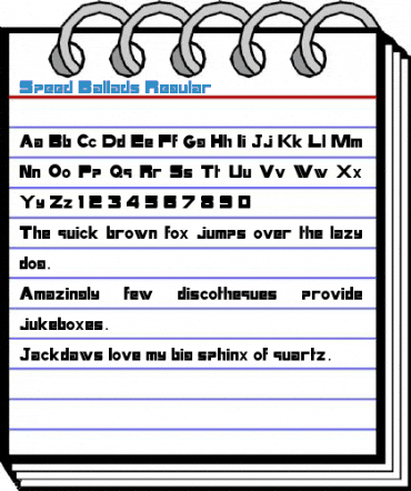 Speed Ballads Regular Font