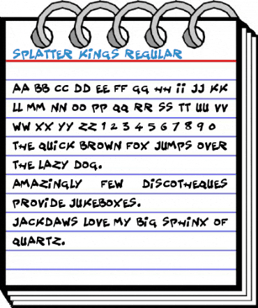 Splatter Kings Regular Font