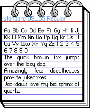 standard 09_55 Regular Font