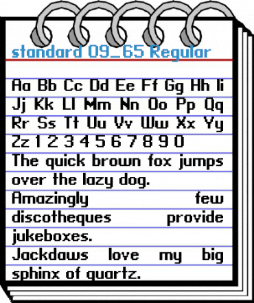 standard 09_65 Regular Font