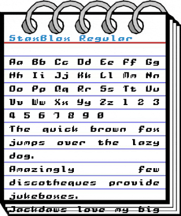 StaxBlox Regular Font