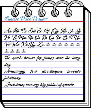 Sunrise Place Regular Font