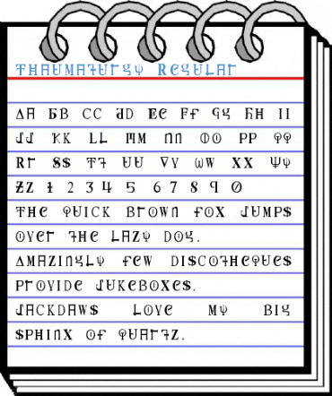 Thaumaturgy Regular Font