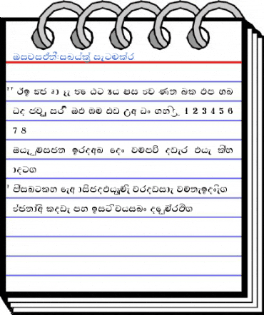 Tipitaka_Sinhala1 Regular Font