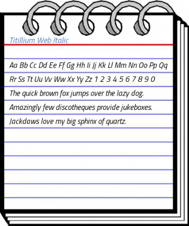 Titillium Web Italic Font