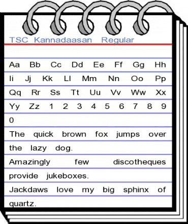 TSC_Kannadaasan Regular Font