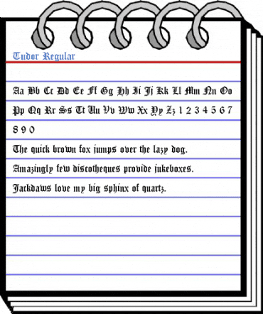 Tudor Regular Font
