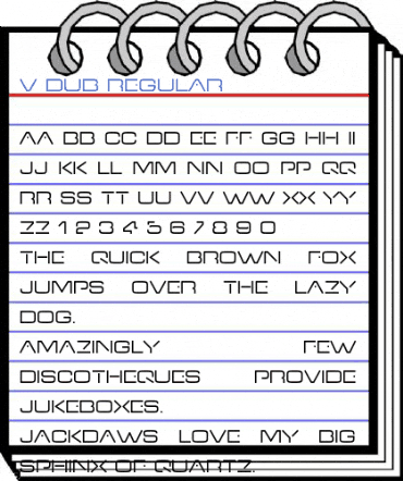 V Dub Regular Font