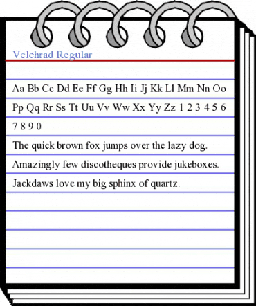 Velehrad Regular Font
