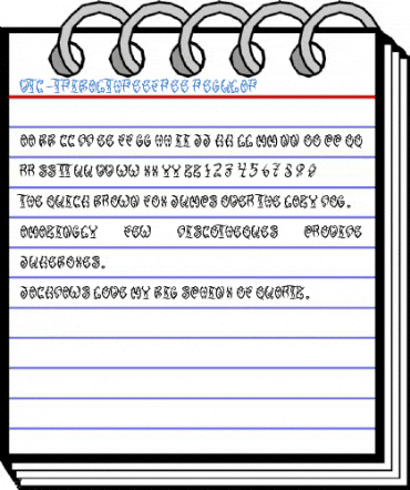 VTC-TribalThreeFree Regular Font
